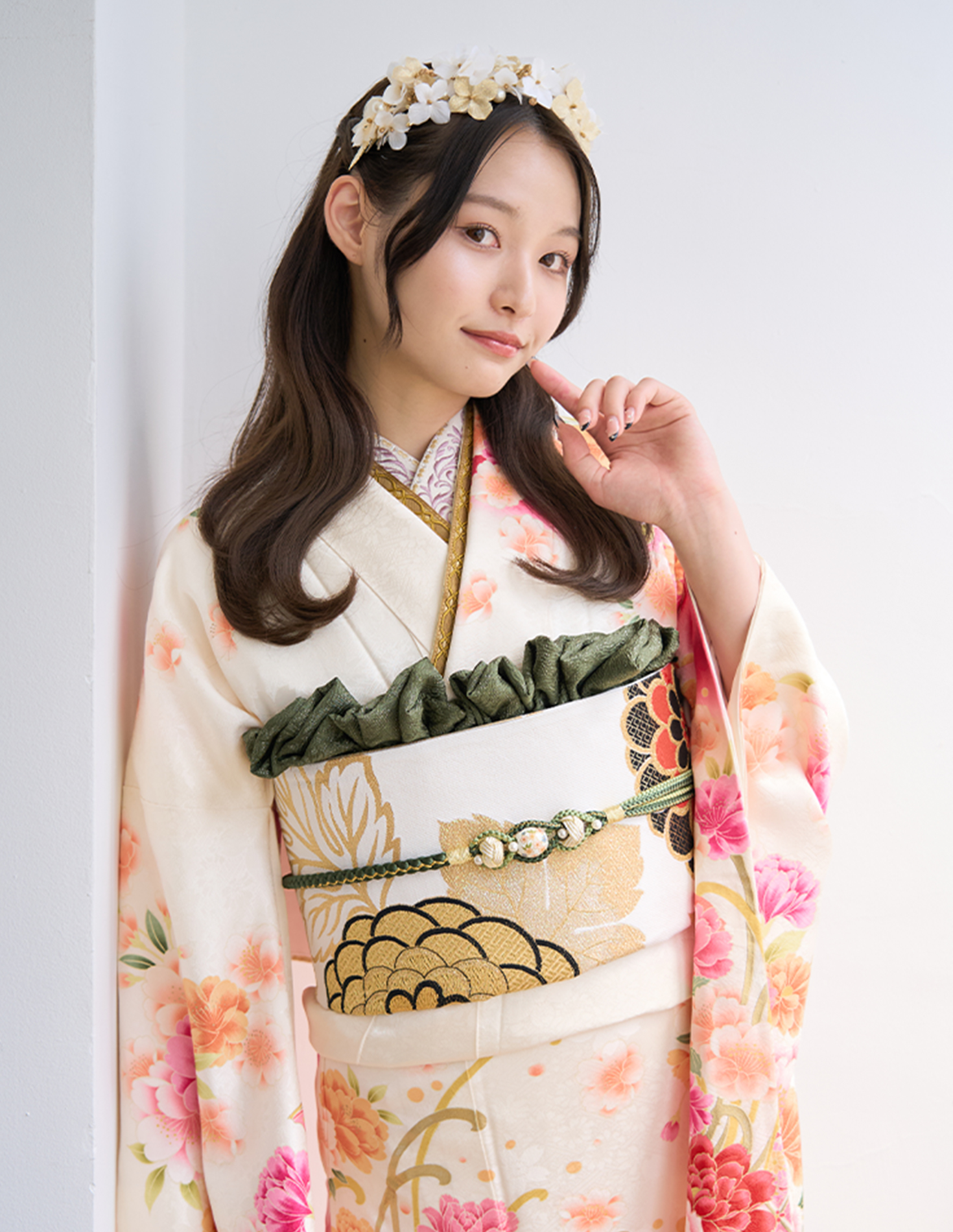 振袖 白色 正統派きれいめ