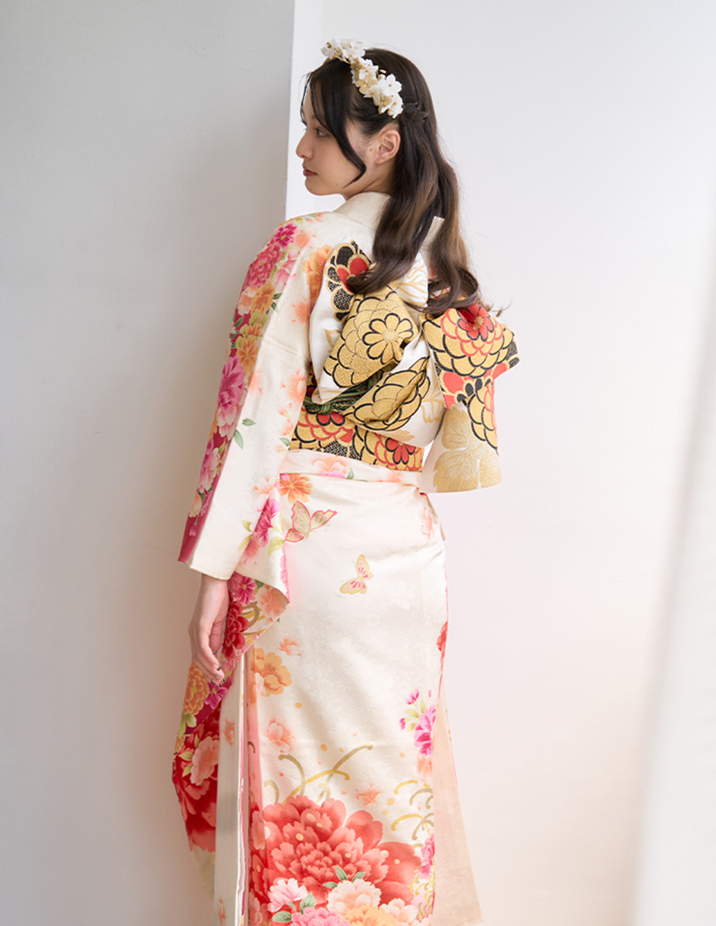 振袖 白色 正統派きれいめ