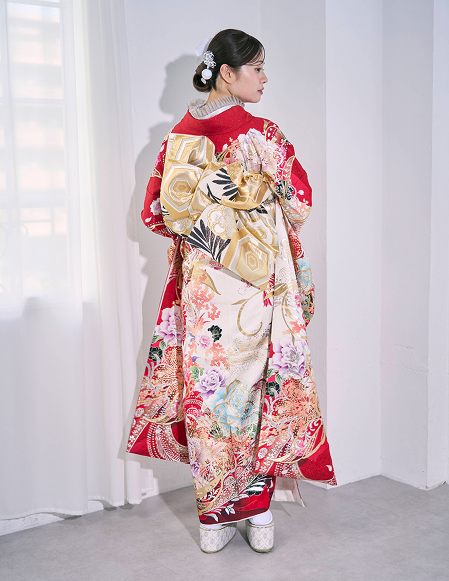 振袖 赤色 正統派きれいめ