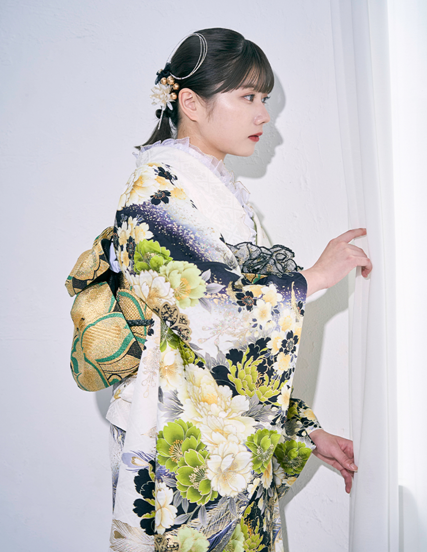 振袖 白色 正統派きれいめ