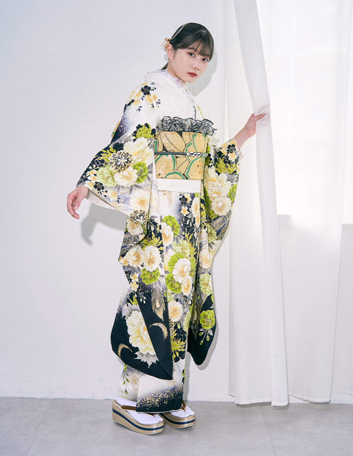 振袖 白色 正統派きれいめ