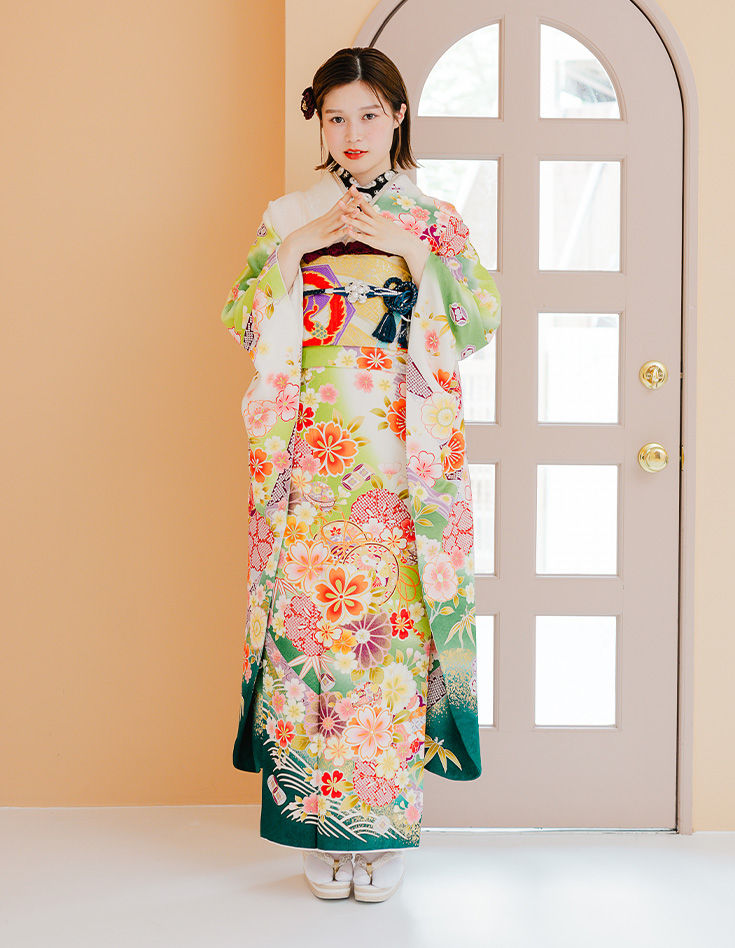 振袖 白色 正統派きれいめ