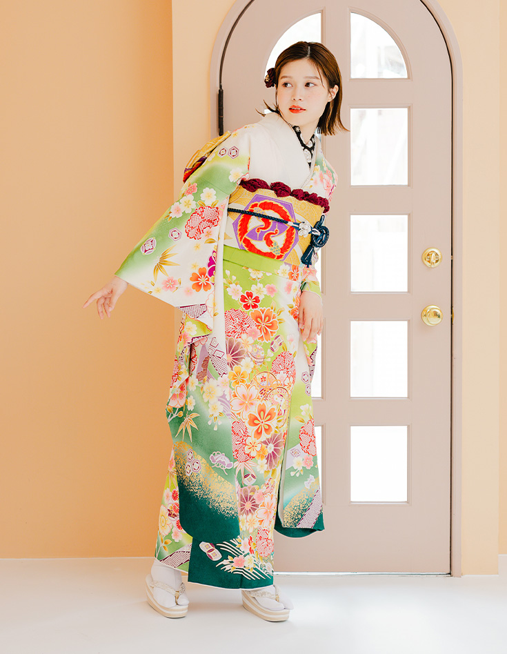 振袖 白色 正統派きれいめ