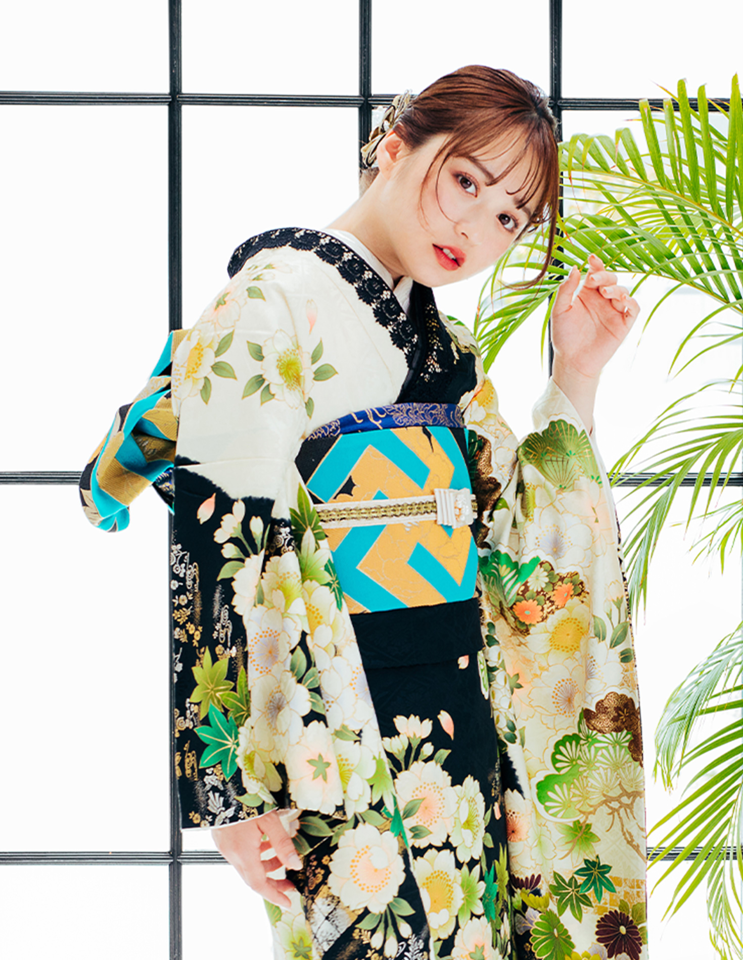 振袖 白 正統派きれいめ