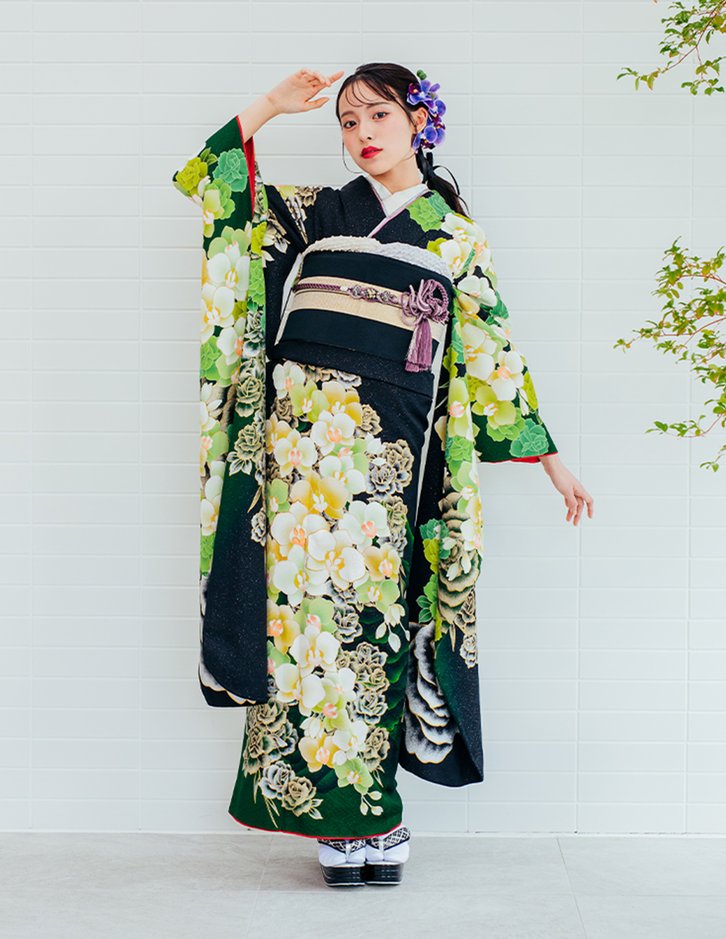 振袖 黒 正統派きれいめ