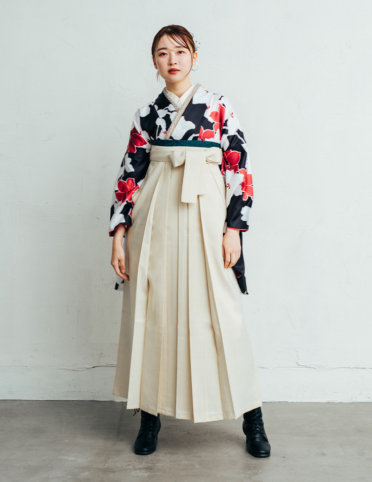 袴 モダン 百合