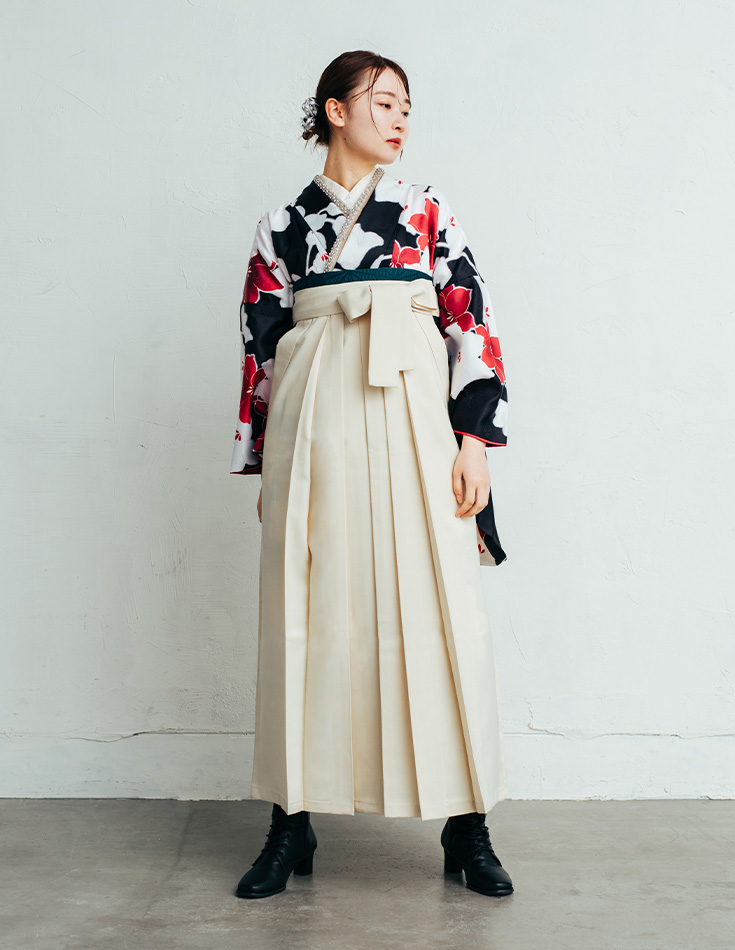 袴 モダン 百合