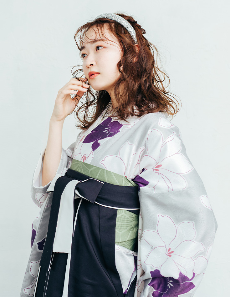 袴 モダン 百合