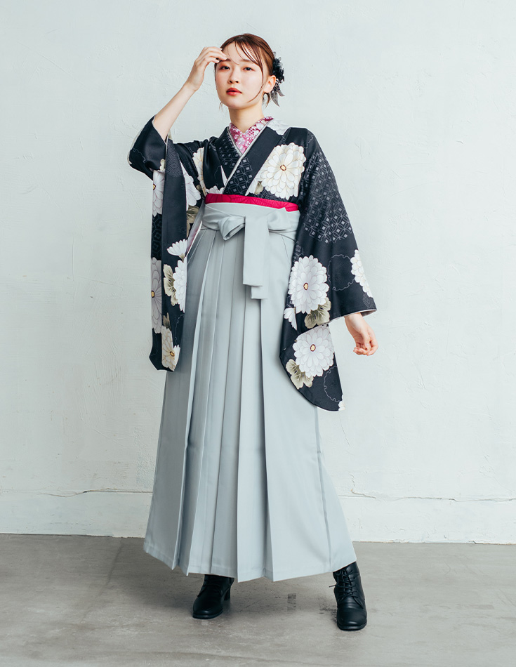 袴 モダン 菊・花菱紋