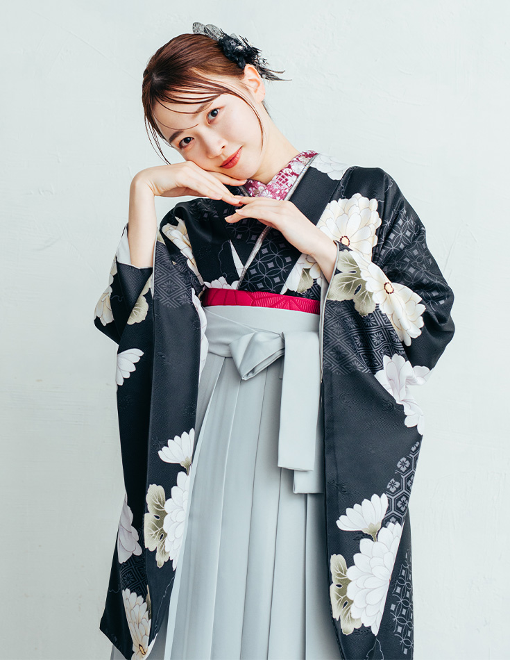 袴 モダン 菊・花菱紋