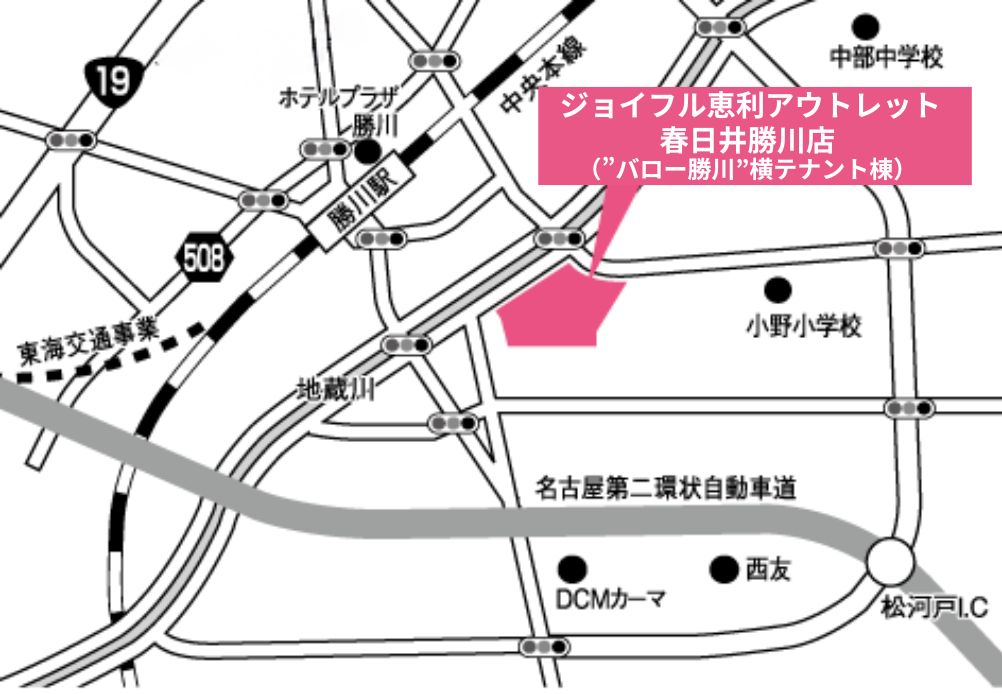 春日井勝川店マップ